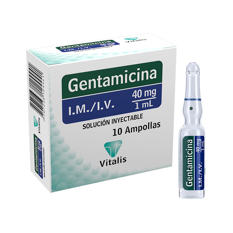 GENTAMICINA 40 MG ML 10 AMPOLLAS